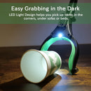 ORFELD Reacher Grabber Tool with Light, 32" Foldable Reacher Grabber ORFELD, Grab at 0-180° Folded Angle, Portable Heavy-Duty Trash Picker with Magnet, 90°Rotating, Lifting 5.5 Lbs