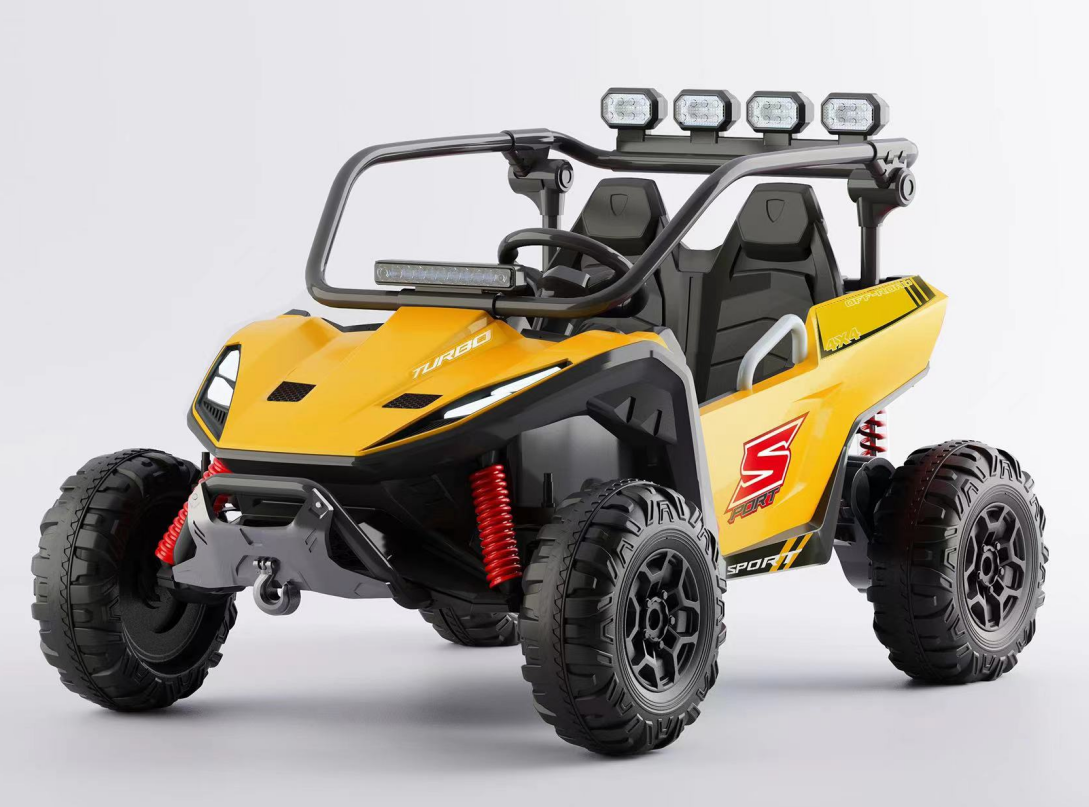 SaveJoy Ride on Toys, UTV Ride on Cars for Kids, Yellow
