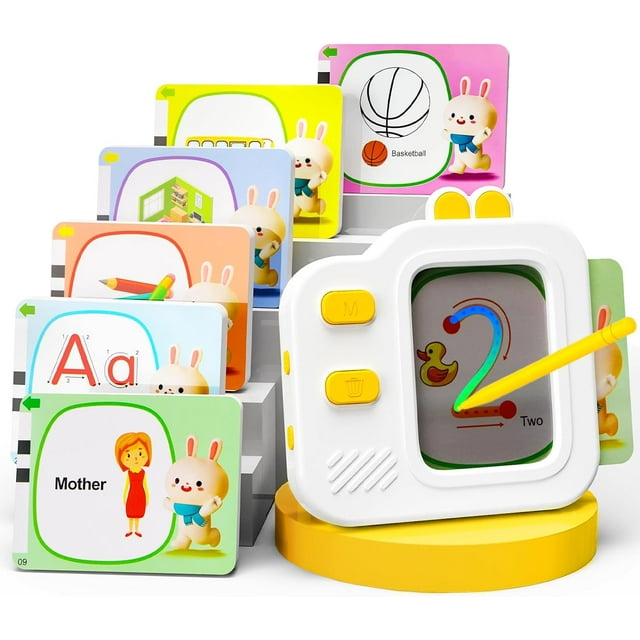 SaveJoy Toddler Learning Toys, Talking Flash Cards with Drawing Tablet, Sensory Toys with Autism for Kids Boys Girls 1-6
