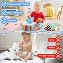 Baby Tissue Box Toy, CAUTUM Soft Pull Along Sensory Box for Toddlers, Crinkle Paper Boys Girls Early Education Toy Gift