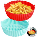 Air Fryer Silicone Pot, CAUTUM 2 Pack Reusable Baking Basket Kitchen Airfryer Liners