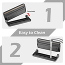 FEZEN Vacuum Sealer Machine, Automatic Food Sealer for Food Savers with Starter Kit, Dry & Moist Modes, LED Screen Indicator, Compact Vacuum Sealer, Easy to Clean, Silver&Black