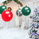 Christmas Inflatable Ornaments, 30" CAUTUM Oversize PVC Home Decorations Festive Gift Balloons Red