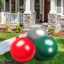 Christmas Inflatable Ornaments, 30" CAUTUM Oversize PVC Home Decorations Festive Gift Balloons Red