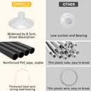 Cat Window Perch, ORFELD Cat Hammock Window Seat L 24" x W 15", Safety Cat Shelves, Black