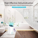 ORFELD Dehumidifier, 30oz(860ml) Dehumidifiers for Home, 2200 Cubic Feet(240sq ft) Small Dehumidifier with 7 Colors LED Light, Portable and Quiet Dehumidifier