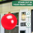 Christmas Inflatable Ornaments, 30" CAUTUM Oversize PVC Home Decorations Festive Gift Balloons Red