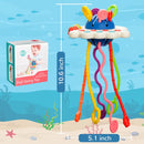 CAUTUM 4 in 1 Pull String Toy for Baby, Montessori Sensory Toys, Silicone Early Learning Travel Toys for Toddlers 1 2 3 Year Olds