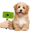 ORFELD Self Cleaning Slicker Brush, Shedding and Grooming Tool for Pets, for Large Medium Small Sensitive Long or Short Hair Dogs, Cats