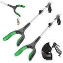 ORFELD Foldable Grabber Tool 2 Pack, 32" Trash Picker Reaching Aid with Shoehorn