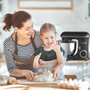 Fezen Stand Mixer, 7.4 Qt. 660W 6-Speed Tilt-Head Food Mixer, Kitchen Electric Mixer with Dishwasher-Safe Dough Hook, Flat Beater, Wire Whip for Most Home Cooks, Black