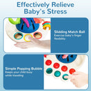 CAUTUM 4 in 1 Pull String Toy for Baby, Montessori Sensory Toys, Silicone Early Learning Travel Toys for Toddlers 1 2 3 Year Olds