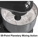 Fezen Stand Mixer, 7.4 Qt. 660W 6-Speed Tilt-Head Food Mixer, Kitchen Electric Mixer with Dishwasher-Safe Dough Hook, Flat Beater, Wire Whip for Most Home Cooks, Black