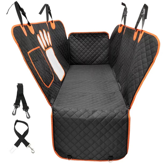 Waterproof Dog Car Hammock Nonslip Backseat Dog Cover with Mesh Window 600D Scratchproof Pet Seat Protector for Cars, Trucks and SUVs