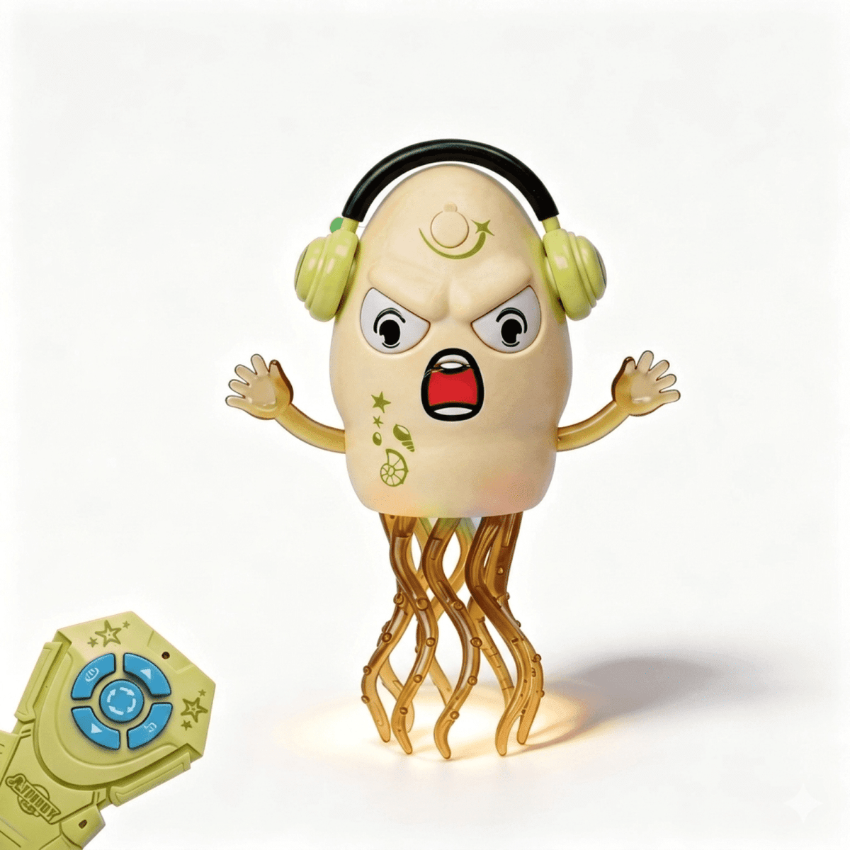 SaveJoy Baby Interactive Toy, Crawling Squid Toy with Mist Spray, Remote Control Dancing Toy with Lights & Music, Sensory Toy for Toddlers 3+