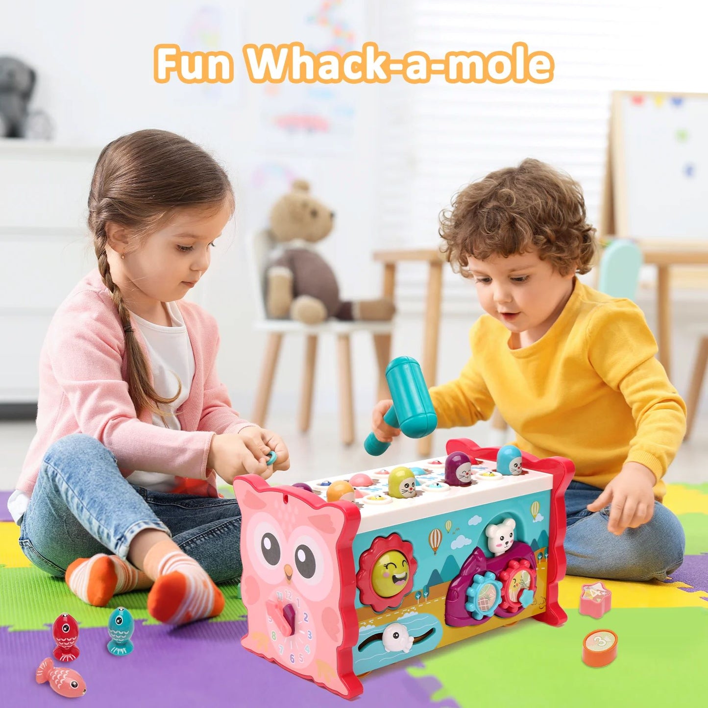 ORFELD Learning Toys 8 in 1 Baby Busy Toys Toddler Educational Gifts for Kids 1- 3Y Boys & Girls