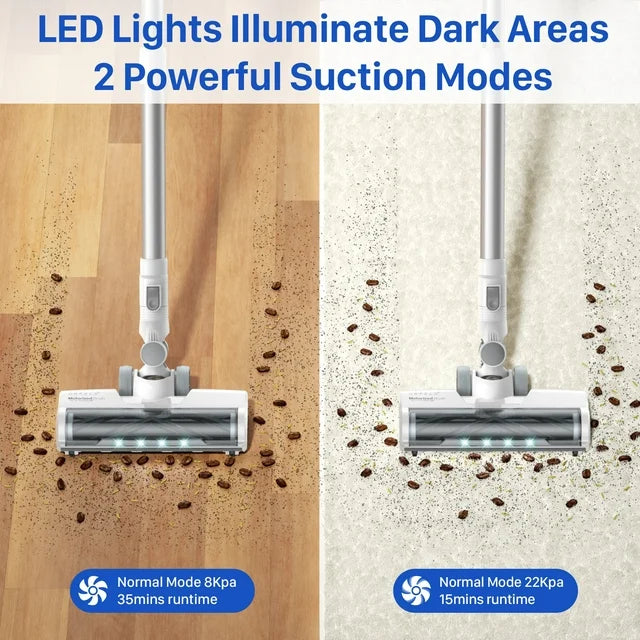 ORFELD Cordless Vacuum Cleaner, 20000Pa Stick Vacuum 2 in 1, Up to 50 Mins Runtime, with Dual Digital Motor for Deep Clean Whole House