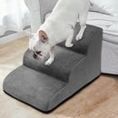 CAUTUM Dog Stairs 3 Tier Non-Slip Pet Stairs Dog Ramp for Couch and Bed, Dog Stairs for Small Pets Cats