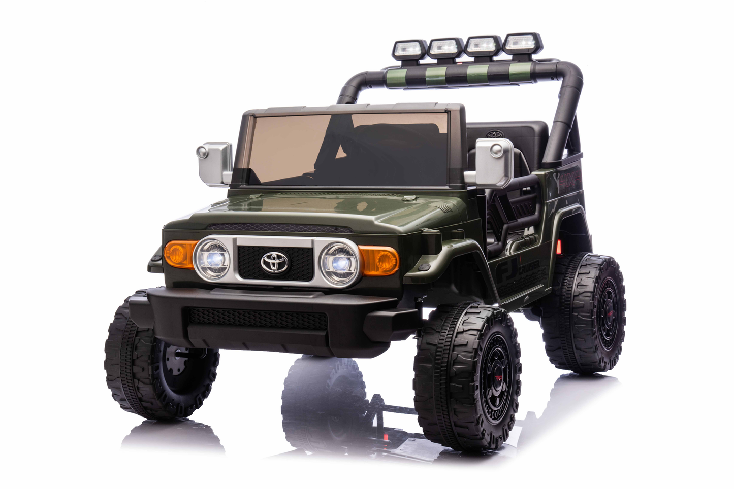 SaveJoy 24V 2 Seater Ride on Toys for Toddlers, TOYOTA FJ Electricos Cars for Kids with Remote Control