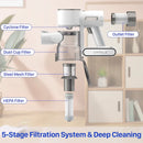 ORFELD Cordless Vacuum Cleaner, 20000Pa Stick Vacuum 2 in 1, Up to 50 Mins Runtime, with Dual Digital Motor for Deep Clean Whole House