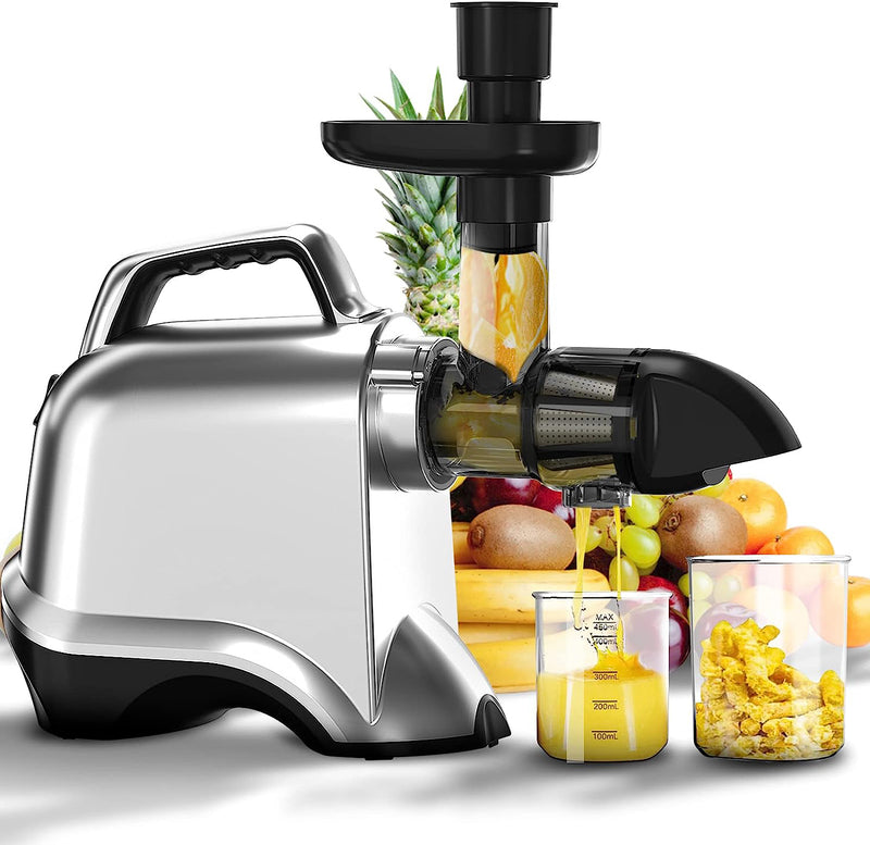 Slow Masticating Juicer Cold Press Machine Juice Extractor Easy to