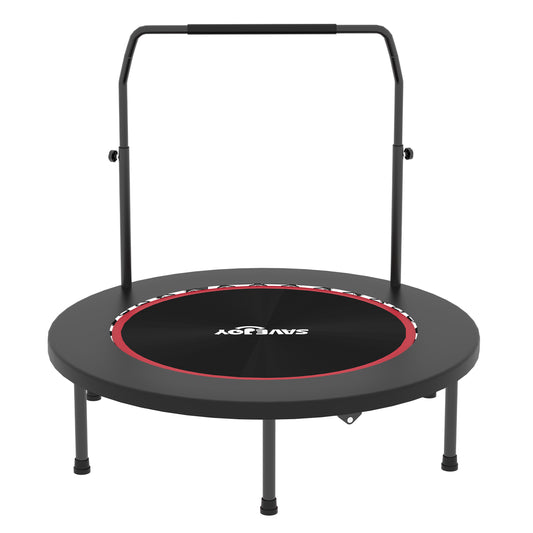 SaveJoy 40'' Rebounder Trampoline for Adults, Mini Trampoline for Adults Kids, Exercise Workout Fitness Trampolines