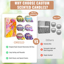 Scented Candles Gift Set, 6 Pack Jar Aromatherapy Candle for Women, Each Candle Burns for 15 h