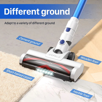 ORFELD Cordless Vacuum Cleaner, 35KPa 45mins Stick Vacuum Lightweight for Hardwood Carpet Pet, V19