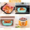 Air Fryer Silicone Liners, CAUTUM 2 Pack 8.3inch Reusable Baking Basket, Kitchen Airfryer Square Pot