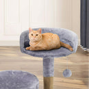 ORFELD Cat Tree Tower with Plush, Cat Condo with Scratching Post for Small Cats L 20" x W 11.8" x H 17", Gray
