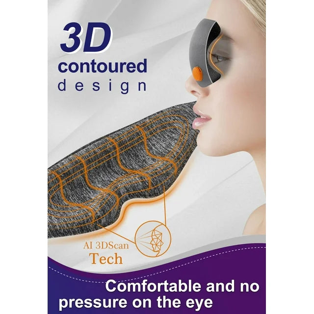 CAUTUM 3D Aroma Sleep Mask, Aromatherapy Ultra Soft 3D Eye Mask
