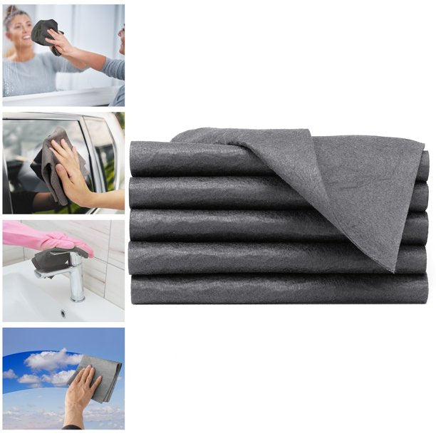 Thickened Magic Cleaning Cloth,Reusable Microfiber Cleaning Cloth.Lint Free  Cloth for Home,Window,Mirror Glass and Cars,10 Pack, ORFELD