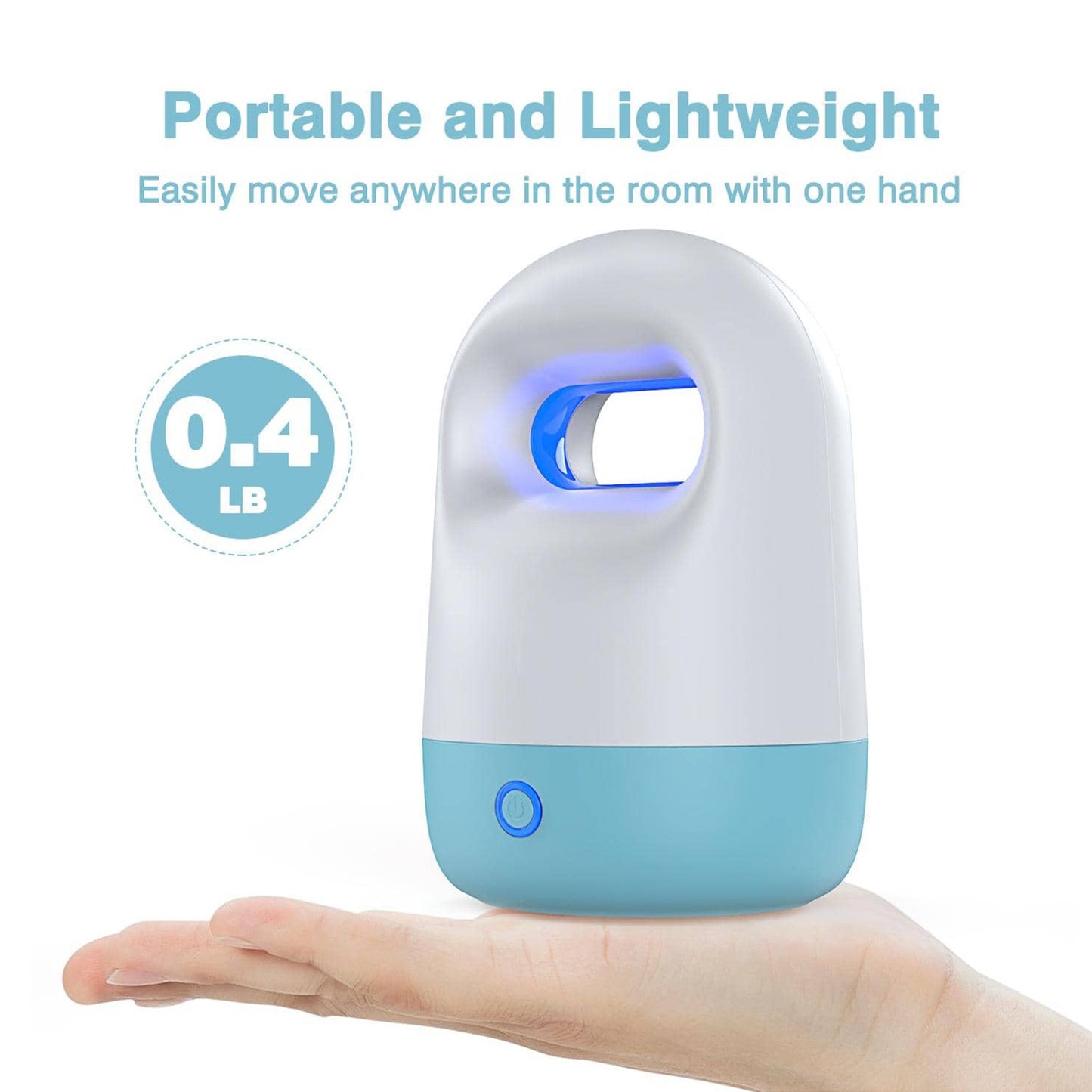 ORFELD Portable Ozone Generator, HOMPANY Mini Ozone Generator with LED Indicator Light for Car, Shoe Cabinet, Wardrobe, Room, RV, Pet Home