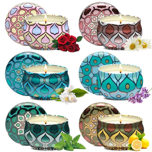 Orfeld Scented Candles Gifts for Women, 6 Pack Jar Candles Home Scented for Birthday, Valentines Day