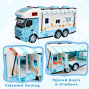 aveJoy Remote Control Cars, RC Car Recreational Vehicle, Toys Campervan RC Motorhome for Kids Boys Girls, with Playset, Pink