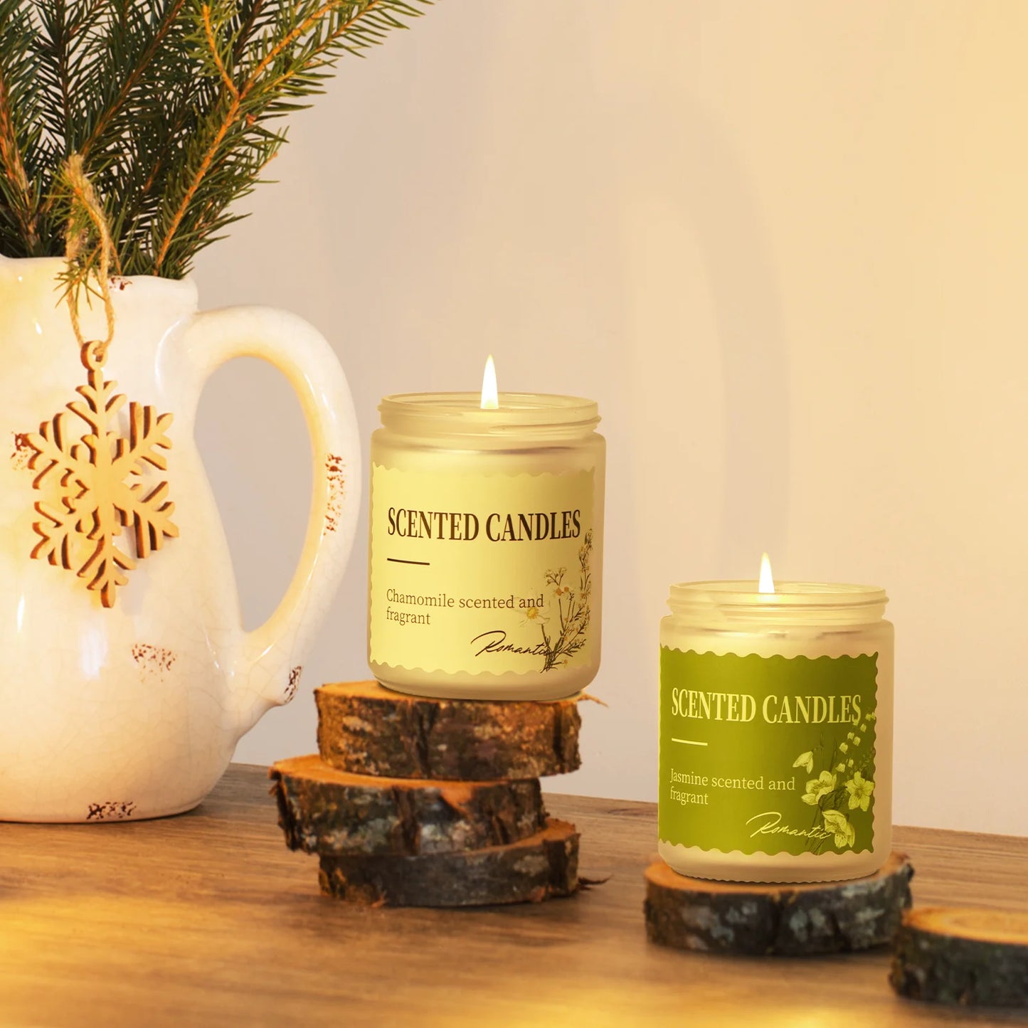 ORFELD Scented Candles Set, 4 Pack 32oz Soy Candles for Home Scented, Gifts for Women Men