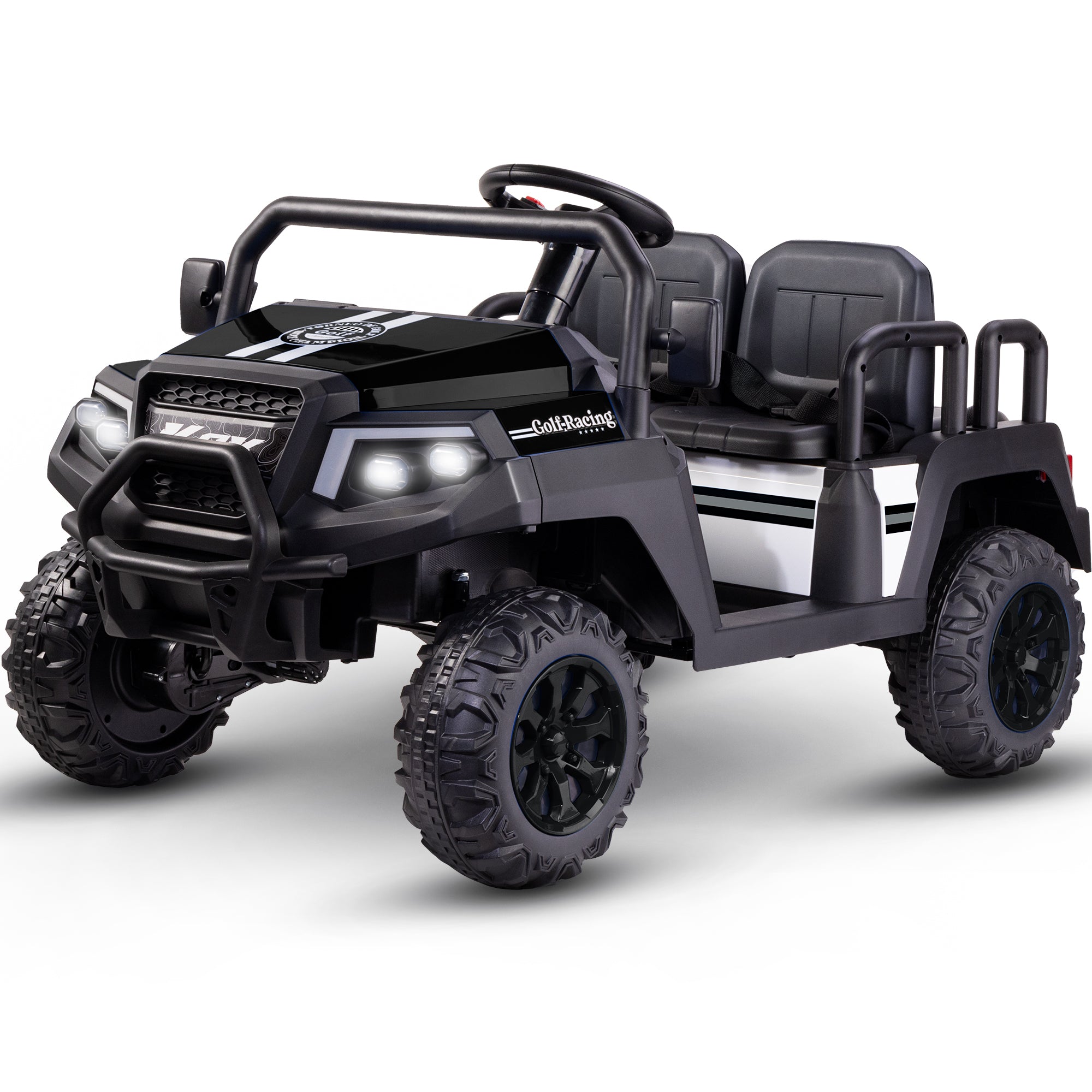 SaveJoy 24V 4 Seater Ride on Cars for Big Kids, Powered Ride on Toy Tr –  ORFELD, image size:2000x2000