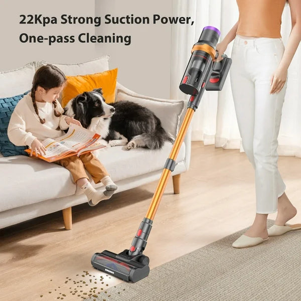 ORFELD Cordless Vacuum Cleaner, 22000Pa Powerful Cordless Vacuum 6 factory in 1, 35Mins