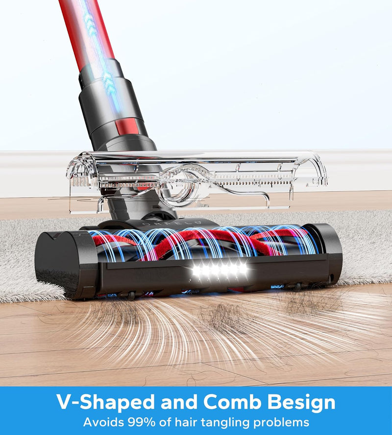 Orfeld V20 6 in 1 Cordless Vacuum Cleaner Stick Vacuum 20Kpa Lightweight & Ultra-Quiet