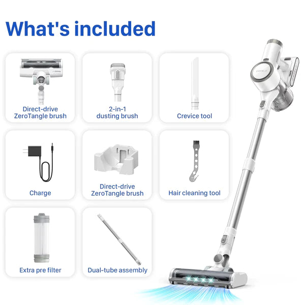 ORFELD Cordless Vacuum Cleaner, 20000Pa Stick Vacuum 2 in 1, Up to 50 Mins Runtime, with Dual Digital Motor for Deep Clean Whole House