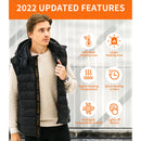Men's Heated Vest with Battery Pack (Black,L)