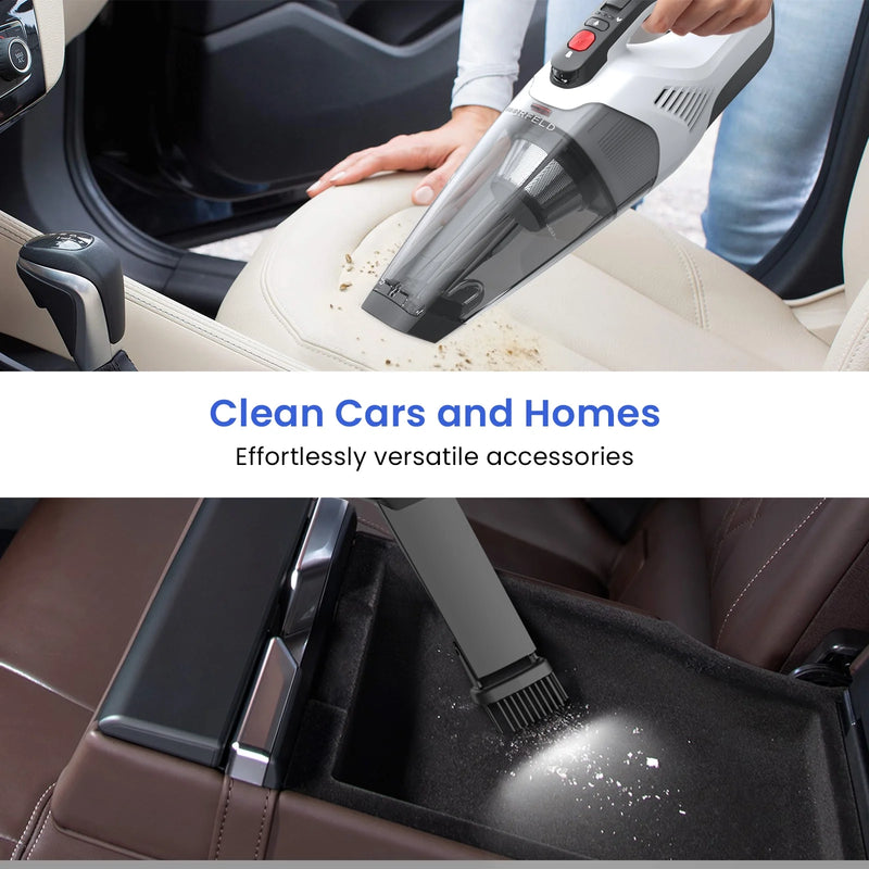 ORFELD Handheld Cordless Vacuum, Lightweight and Portable Vacuum Cleaner with 8.5Kpa Cyclonic Suction, Multi-Surface, for Home and Car