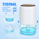 Dehumidifier, 38oz 1100ml Dehumidifiers, 2200 Cubic feet 240sq ft Dehumidifier with 7 Colors LED Light and Auto Shut-off for Basements, Bathroom, Bedroom