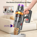 ORFELD Cordless Vacuum Cleaner, 35Kpa Powerful Stick Vacuum for Hard Floor Carpet Pet Gold, SV30