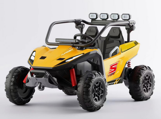 SaveJoy Ride on Toys, UTV Ride on Cars for Kids, Yellow