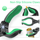 2PCS ORFELD Grabber Tool 32" Steel Magnetic Claw with LED Light, Lightweight Foldable Reacher Grabber Pickup Tool, Gripper Grabbers for Elderly Grab it Reaching Tool Trash Picker Grabber, Green