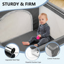 Baby Playpen, CAUTUM Small Play Yard Fence for Toddlers Activity Center 36"x 36"x26.5" BPA-Free, Gray Unisex