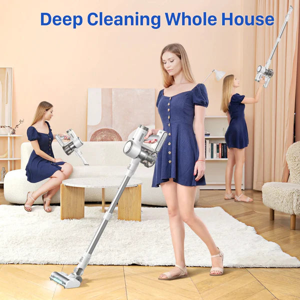 ORFELD Cordless Vacuum Cleaner, 20000Pa Stick Vacuum 2 in 1, Up to 50 Mins Runtime, with Dual Digital Motor for Deep Clean Whole House