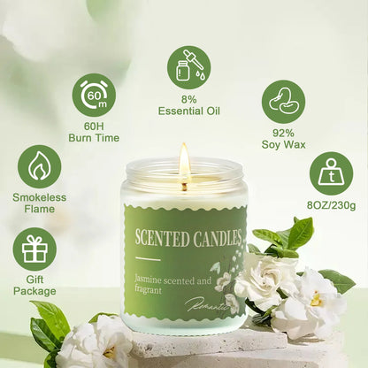ORFELD Scented Candles Set, 4 Pack 32oz Soy Candles for Home Scented, Gifts for Women Men