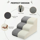 CAUTUM Dog Stairs 3 Tier Non-Slip Pet Stairs Dog Ramp for Couch and Bed, Dog Stairs for Small Pets Cats